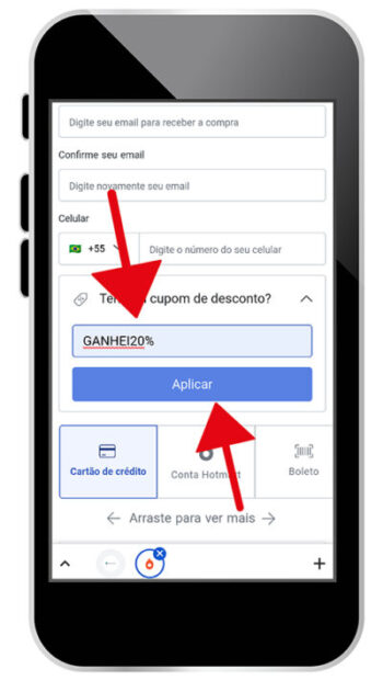 Cupom de Descontos Como Aplicar